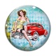 Cabochon Verre -  pin up