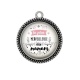 Pendentif Cabochon Argent - la plus merveilleuse des mamans