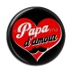 Cabochon Résine - papa d'amour