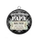 Pendentif Cabochon Argent - joyeux anniversaire papa
