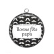 Pendentif Cabochon Argent - bonne fête papa