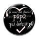 Cabochon Verre - je suis un futur papa qui déchire
