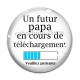 Cabochon Verre - futur papa