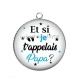 Pendentif Cabochon Argent - et si je t'appelais papa