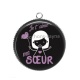 Pendentif Cabochon Argent - je t'aime ma soeur