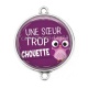 Connecteur Cabochon Argent - une soeur trop chouette