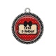 Pendentif Cabochon Argent - tata d'amour