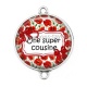 Connecteur Cabochon Argent - une super cousine