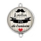 Connecteur Cabochon Argent - le meilleur fils