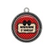 Pendentif Cabochon Argent - marraine d'amour