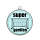 Pendentif Cabochon Argent - super gardien