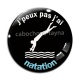 Cabochon Verre - j'peux pas j'ai natation