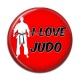 Cabochon Résine - I love judo