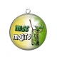 Pendentif Cabochon Argent - miss mojito