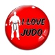 Cabochon Verre - I love judo