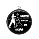 Pendentif Cabochon Argent - super prof de judo