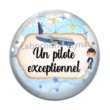 Cabochon Verre -  un pilote exceptionnel