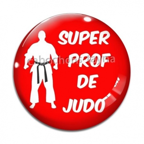 Cabochon Verre - super prof de judo