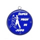 Pendentif Cabochon Argent - super prof de judo
