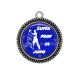 Pendentif Cabochon Argent - super prof de judo
