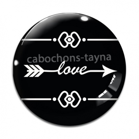 Cabochon Verre - love
