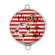 Connecteur Cabochon Argent - pirate des mers