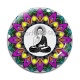 Cabochon Verre - bouddha méditation