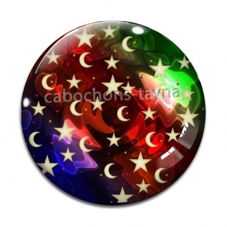 Cabochon Verre - étoile