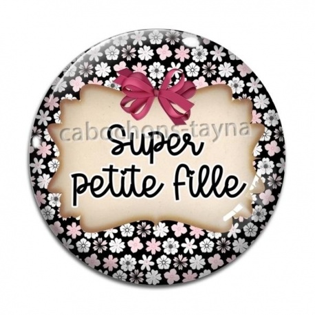 Cabochon Verre - super petite fille