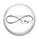 Cabochon Verre - signe infini