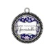 Pendentif Cabochon Argent - une marraine formidable