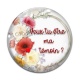Cabochon Verre - veux tu être ma témoin