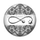 Cabochon Résine - signe infini