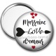 Miroir de poche - marraine love d'amour