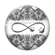 Cabochon Verre - signe infini
