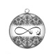 Pendentif Cabochon Argent - signe infini