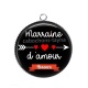 Pendentif Cabochon Argent - marraine d'amour forever