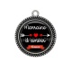 Pendentif Cabochon Argent - marraine d'amour forever