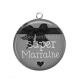 Pendentif Cabochon Argent - super marraine