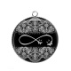 Pendentif Cabochon Argent - signe infini