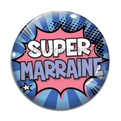 Cabochon Verre - super marraine