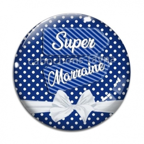 Cabochon Verre - super marraine