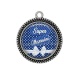 Pendentif Cabochon Argent - super marraine