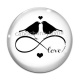 Cabochon Verre - signe infini