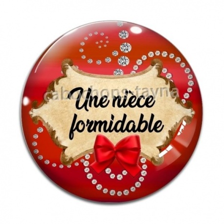 Cabochon Verre - une nièce formidable