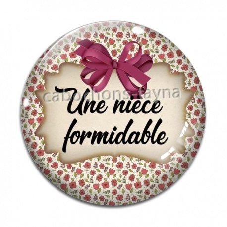 Cabochon Verre - une niéce formidable