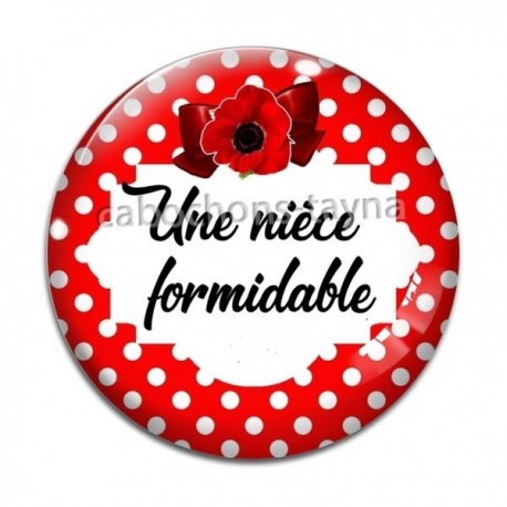 Cabochon Verre - une niéce formidable