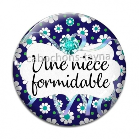 Cabochon Verre - une niéce formidable