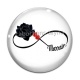 Cabochon Verre - signe infini