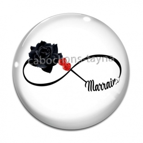 Cabochon Verre - signe infini